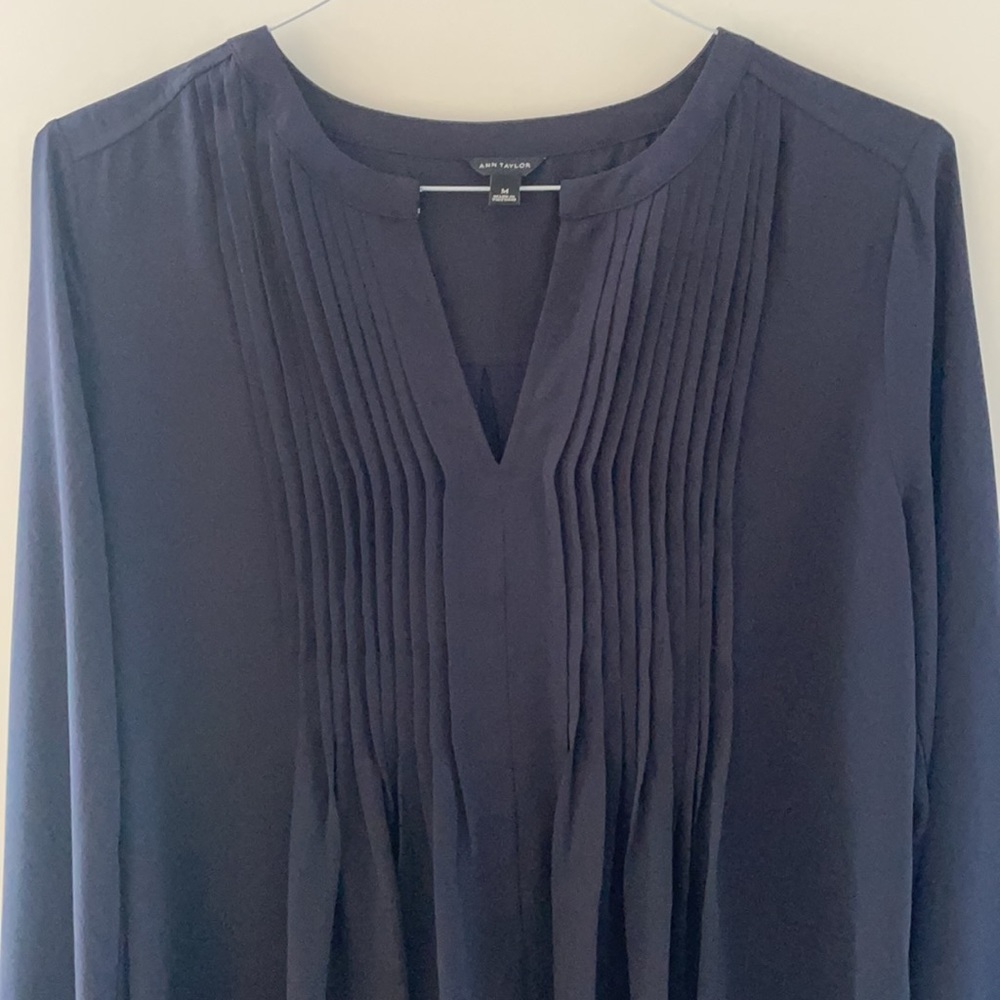 Ann Taylor Ruffle Blouse - Picture 2 of 9